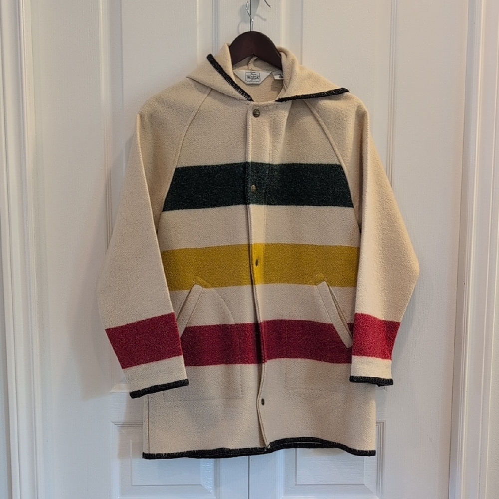 Woolrich Stripe Hooded Jacket
